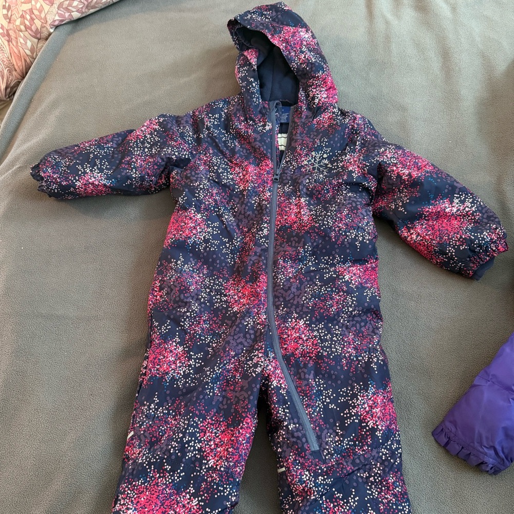 Pink and Purple Snowsuit